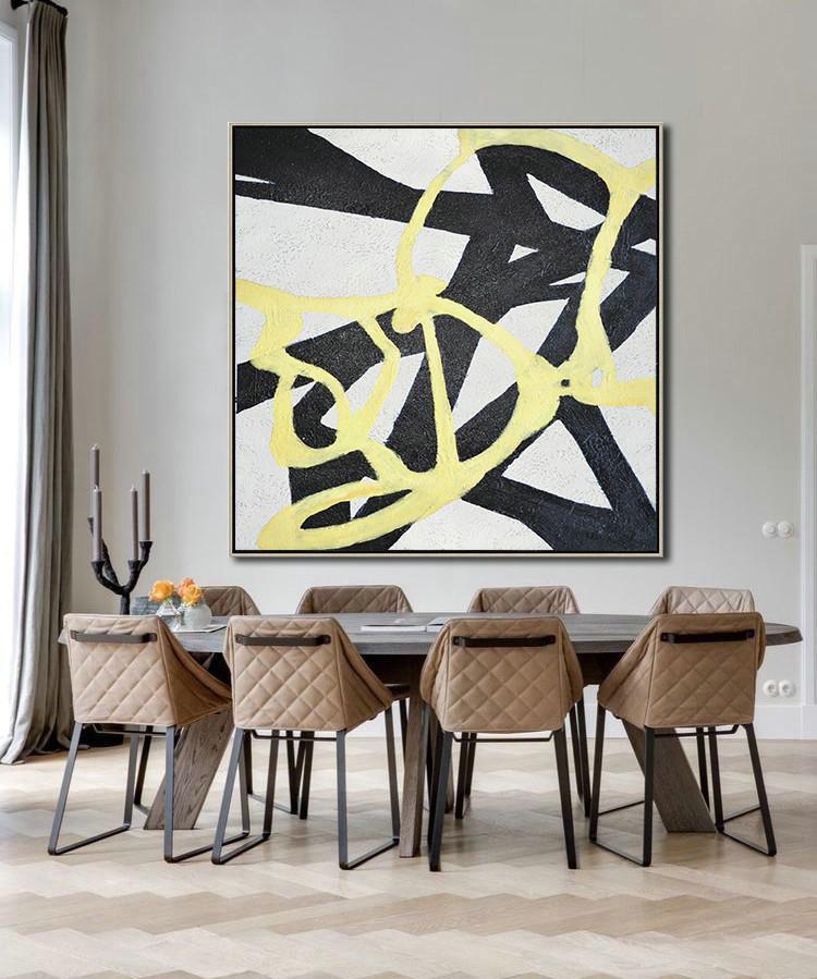 Large Abstract Art Handmade Oil Painting,Hand-Painted Oversized Minimal Painting On Canvas,Large Colorful Wall Art